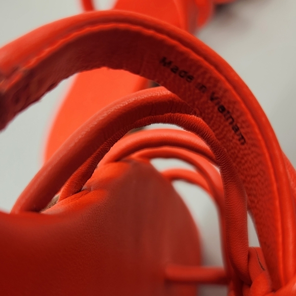 Vince Dae Casual Woven Braided Slip On Thong Sandals Burnt Orchid Orange 7.5M - Picture 11 of 14